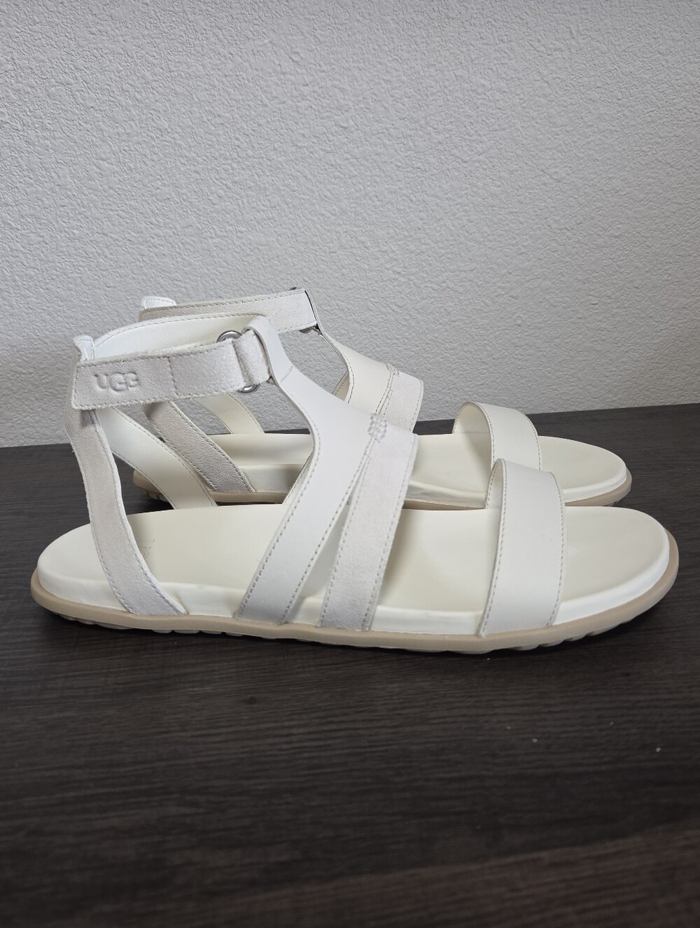 UGG Solivan Ankle Sandals- White